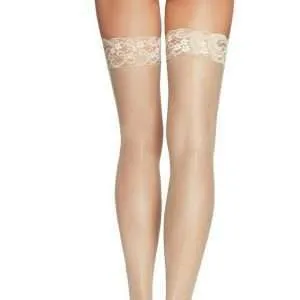 plus size lace top stockings