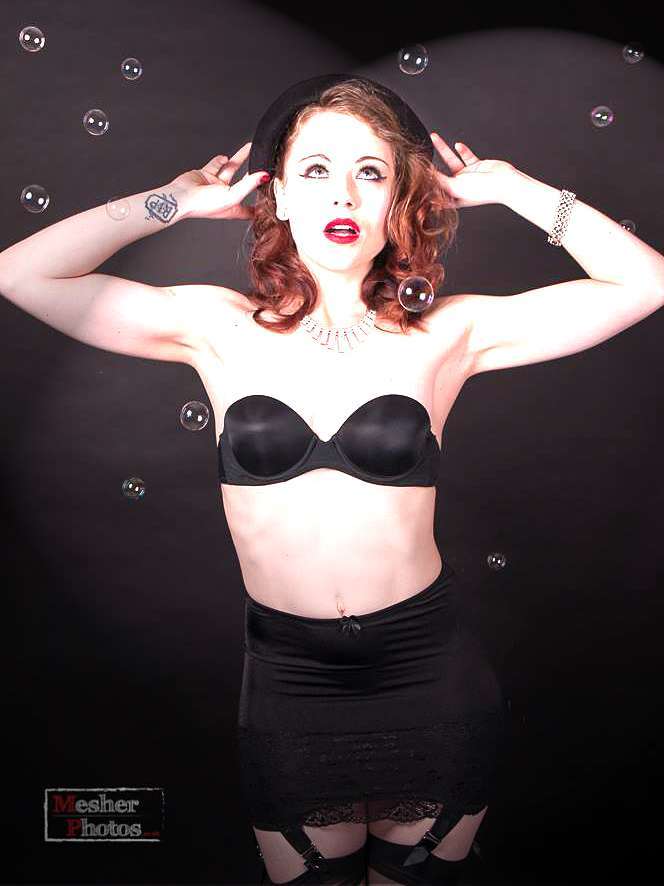 open bottom black lace girdle
