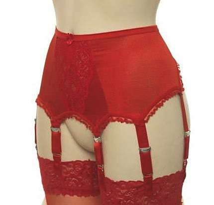 8 Strap Lace Front Suspender Belts Cleopatra Capri