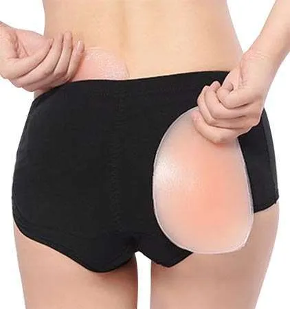 Black Silicone Padded Panties
