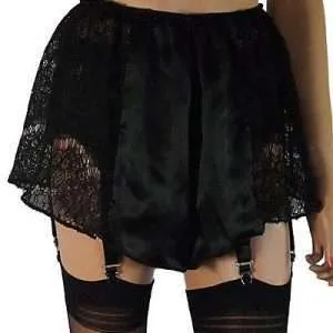 Black Silk French Knickers