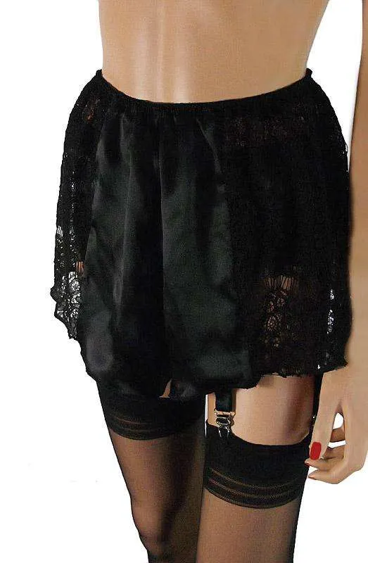 Satin and Lace Retro Style French Knickers