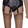 black-pink-suspender-belt black suspender belt with pink lace