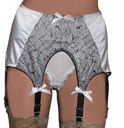 vintage style 6 strap suspender belt