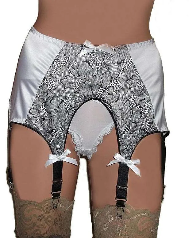 Vintage Garter Belt And Stockings Garter Belt Underwear Set Plus