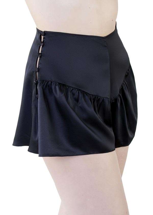 Black french knickers with side buttons