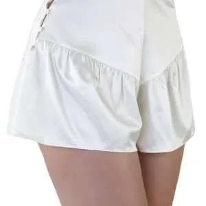French knickers in ivory with side button opening
