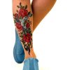 roses-retro-tattoo-tights birds & roses retro tattoo tights