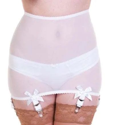 Ladies Roll On Girdle 412 White 25/26 at  Women's Clothing store