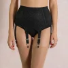 8-strap-suspender-belt-for-stockings-security-black Quality 8 strap suspender belt with lace front, perfect for holding stockings firmly in place
