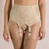 beige-front-view-8-strap-anete close-up front view of our 8 strap suspender belt in beige / nude