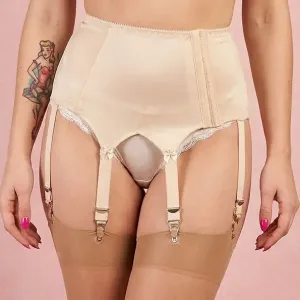 luxury vintage plain 6 strap suspender belts by Swanky Pins