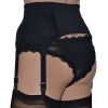 side fastening suspender belt in black, white or beige