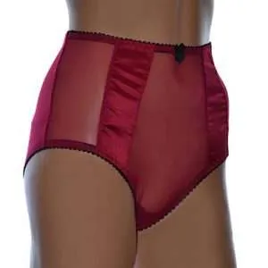 high waist retro panties in red