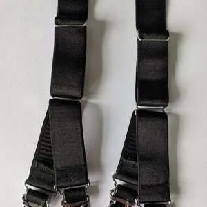 replacement suspender straps in black