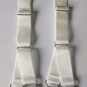 White suspender strap replacements