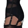boned-waist-cincher-side-view power mesh boned waist cincher, side view