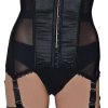 satin-front-panels-6-strap-waist-cincher 6 strap waist cincher with satin front panels