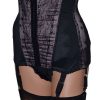 hook and eye front fastening girdle