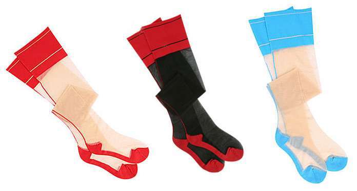 point-heel-nylons-with-contrast-seam point heel Nylon Stockings with contrast seams