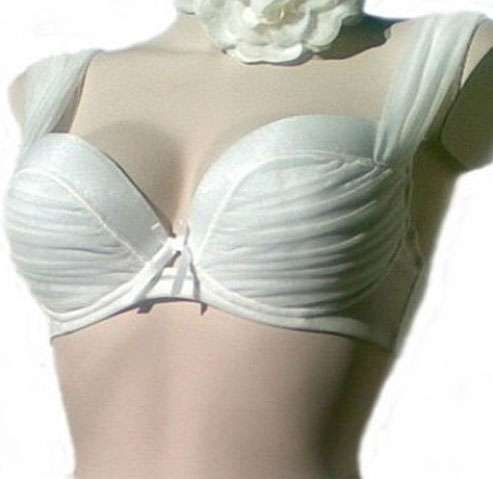 Hawaii luxury ivory bra in organza