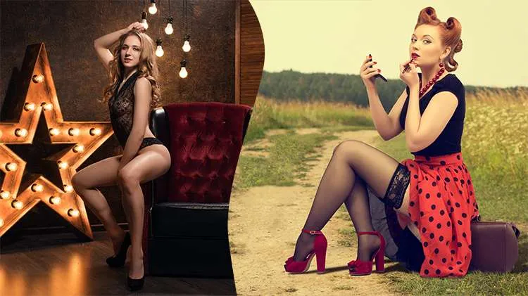 The differences between burlesque and pin-up clothing