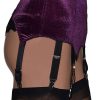 side view- purple / plum 6 strap