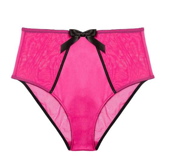 bettie page pink high waist knickers