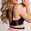 back-view-satin-bullet-bra back view of the Swanky Pins 1950s satin bullet bra