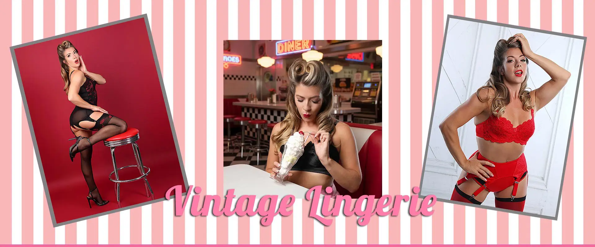 Step into the world of vintage lingerie. Get 1950's inspired glamour with Swanky Pins lingerie