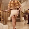 5 denier non-stretch stockings with deep welt in Natural / Beige